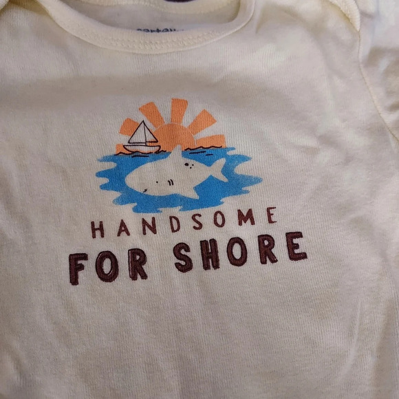 Carter's Baby Boy 3-Piece Shark Outfit Set in Size 9M - Picture 4 of 6